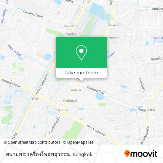 สนามพระเครื่องโพสพสุวรรณ map