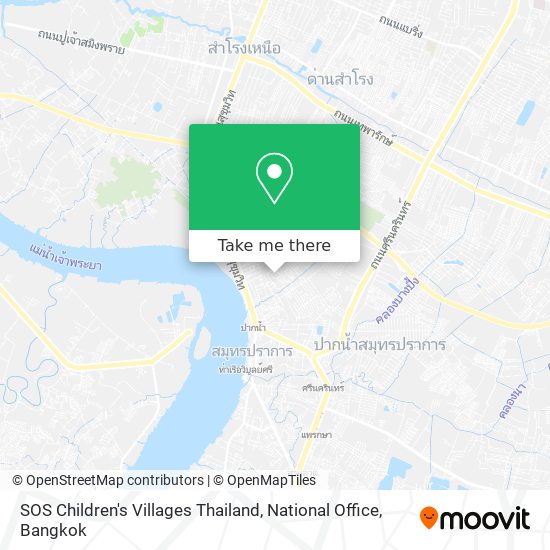 SOS Children's Villages Thailand, National Office map