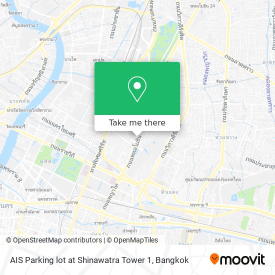 AIS Parking lot at Shinawatra Tower 1 map