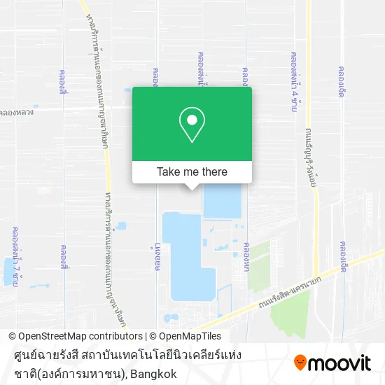 ศูนย์ฉายรังสี สถาบันเทคโนโลยีนิวเคลียร์แห่งชาติ(องค์การมหาชน) map