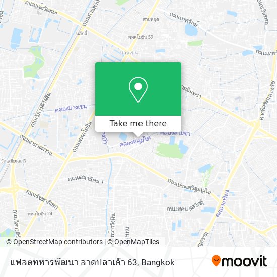 แฟลตทหารพัฒนา ลาดปลาเค้า 63 map