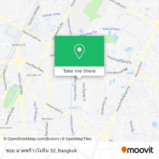 ซอย ลาดพร้าววังหิน 52 map