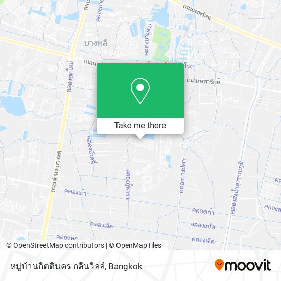 หมู่บ้านกิตตินคร กลีนวิลล์ map