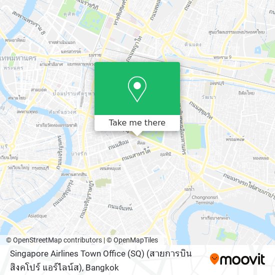 Singapore Airlines Town Office (SQ) (สายการบินสิงคโปร์ แอร์ไลน์ส) map