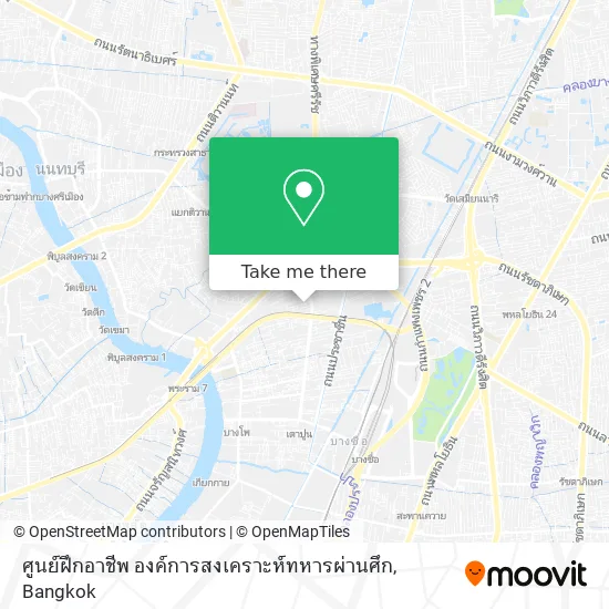 ศูนย์ฝึกอาชีพ องค์การสงเคราะห์ทหารผ่านศึก map