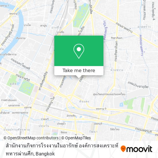 สำนักงานกิจการโรงงานในอารักษ์ องค์การสงเคราะห์ทหารผ่านศึก map