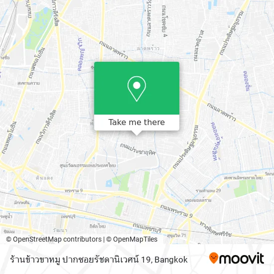 ร้านข้าวขาหมู ปากซอยรัชดานิเวศน์ 19 map