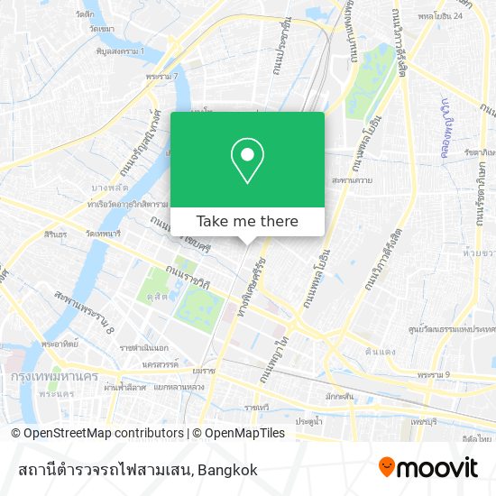 สถานีตำรวจรถไฟสามเสน map