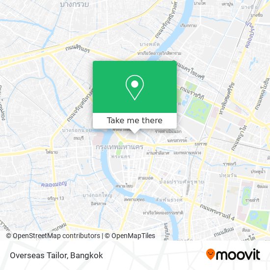 Overseas Tailor map