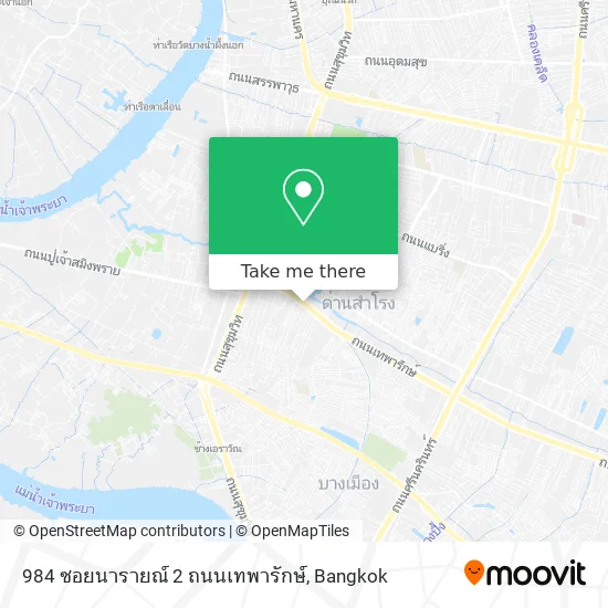 984 ซอยนารายณ์ 2 ถนนเทพารักษ์ map