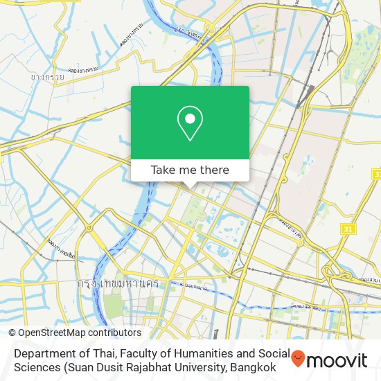 Department of Thai, Faculty of Humanities and Social Sciences map