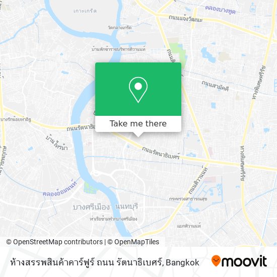 ห้างสรรพสินค้าคาร์ฟูร์ ถนน รัตนาธิเบศร์ map