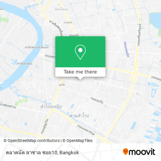 ตลาดนัด ลาซาล ซอย10 map