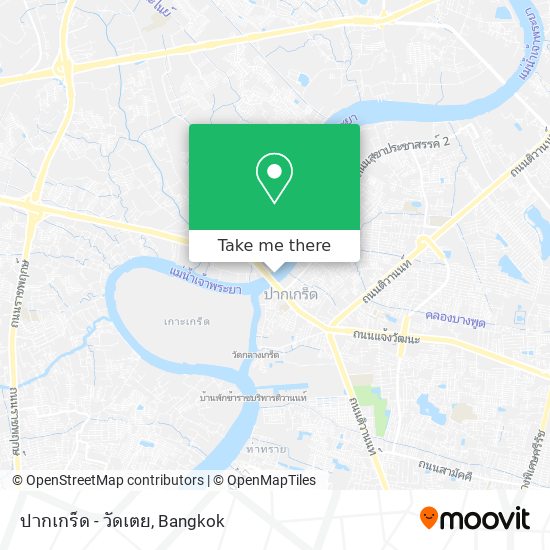 ปากเกร็ด - วัดเตย map