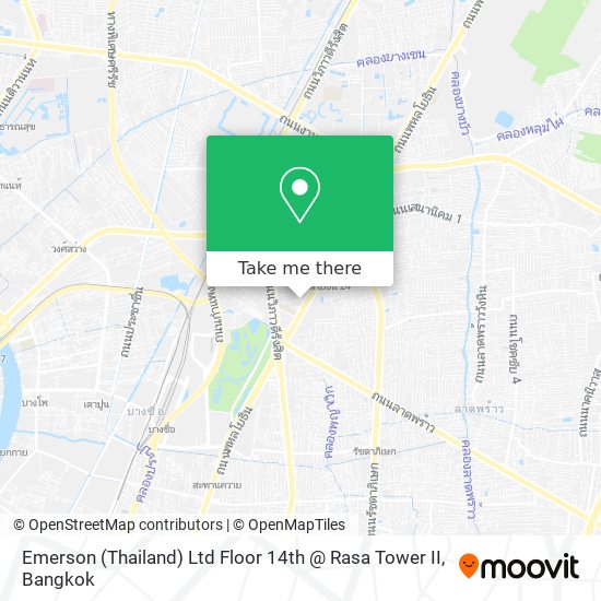 Emerson (Thailand) Ltd Floor 14th @ Rasa Tower II map