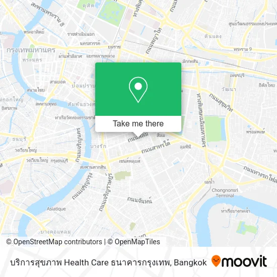 บริการสุขภาพ Health Care ธนาคารกรุงเทพ map