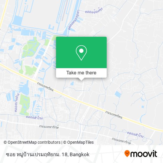 ซอย หมู่บ้านเปรมฤทัยกม. 18 map