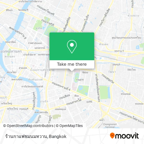ร้านกาแฟขมนมหวาน map