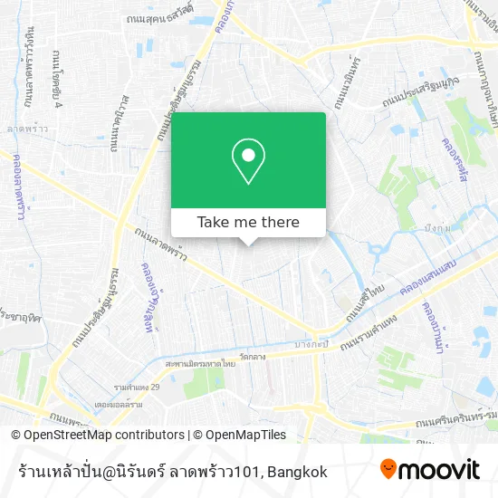 ร้านเหล้าปั่น@นิรันดร์ ลาดพร้าว101 map