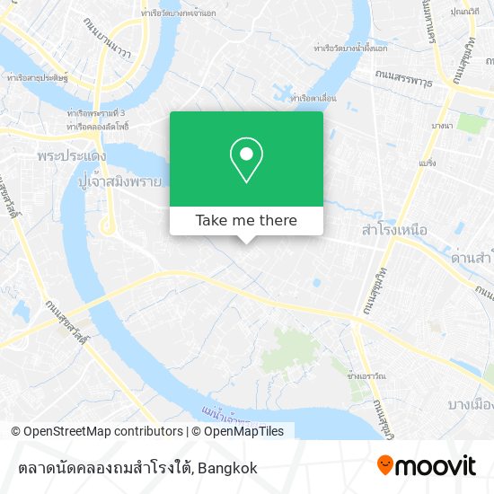 ตลาดนัดคลองถมสำโรงใต้ map