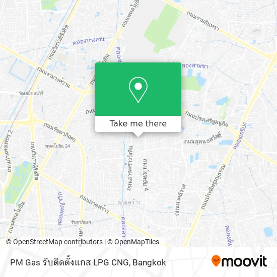 PM Gas รับติดตั้งแกส LPG CNG map