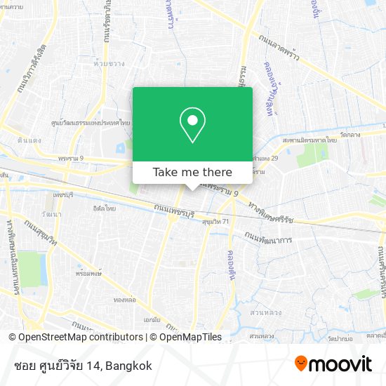 ซอย ศูนย์วิจัย 14 map