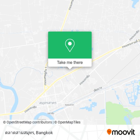 ตลาดสามสมุทร map