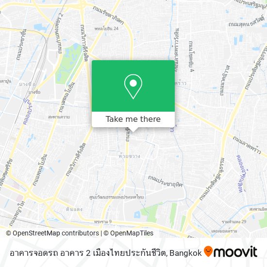 อาคารจอดรถ อาคาร 2 เมืองไทยประกันชีวิต map