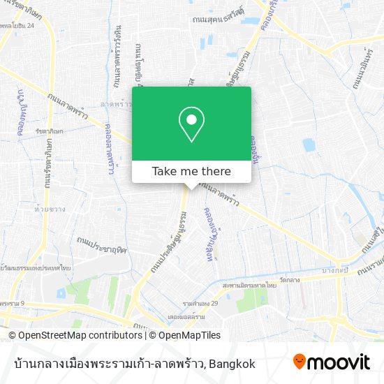 บ้านกลางเมืองพระรามเก้า-ลาดพร้าว map