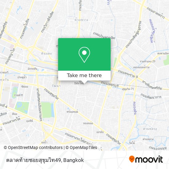 ตลาดท้ายซอยสุขุมวิท49 map
