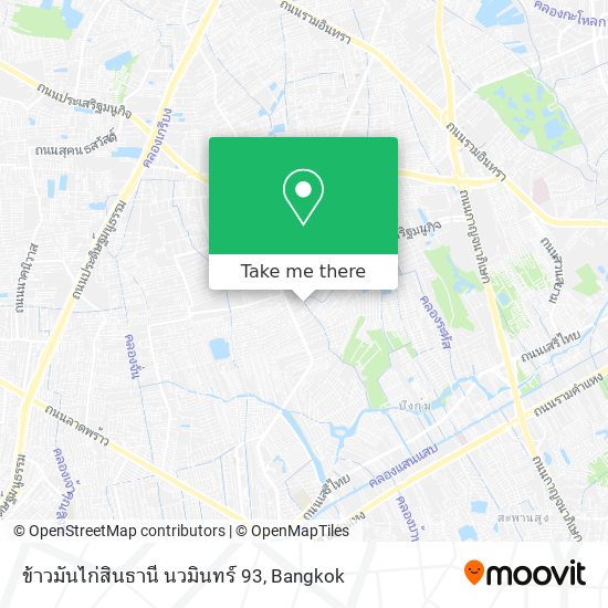 ข้าวมันไก่สินธานี นวมินทร์ 93 map