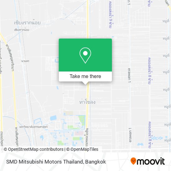 SMD Mitsubishi Motors Thailand map