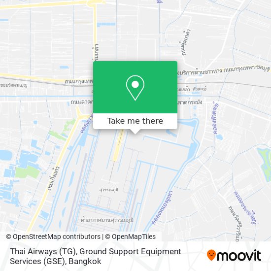 Thai Airways (TG), Ground Support Equipment Services (GSE) map