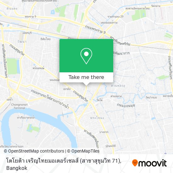 โตโยต้า เจริญไทยมอเตอร์เซลส์ (สาขาสุขุมวิท 71) map