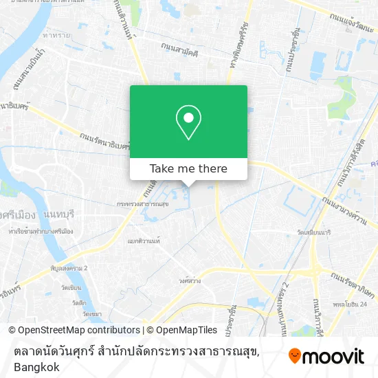 ตลาดนัดวันศุกร์ สำนักปลัดกระทรวงสาธารณสุข map
