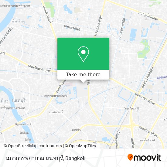 สภาการพยาบาล นนทบุรี map