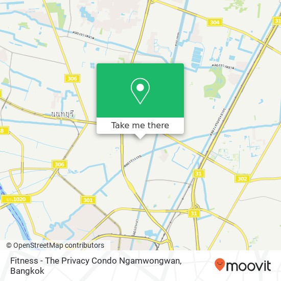Fitness - The Privacy Condo Ngamwongwan map