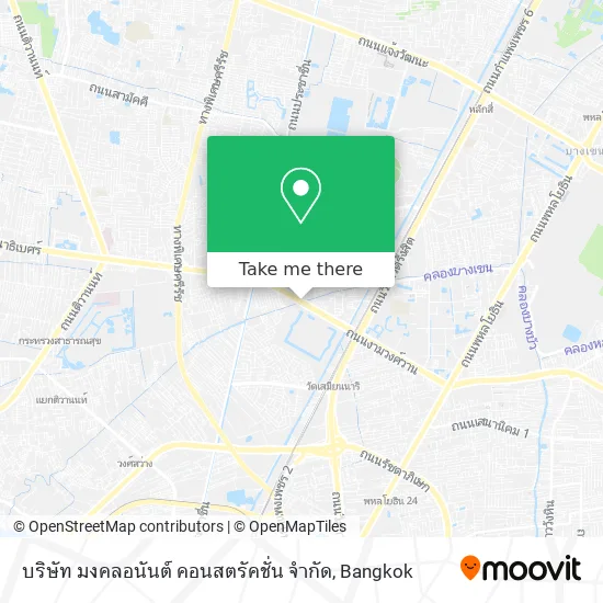 บริษัท มงคลอนันต์ คอนสตรัคชั่น จำกัด map