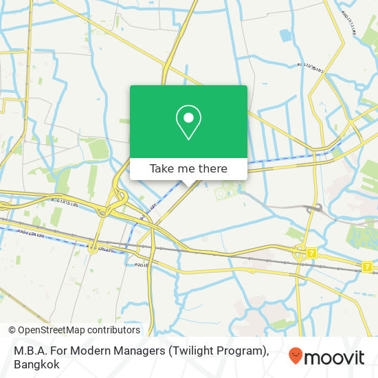 M.B.A. For Modern Managers (Twilight Program) map