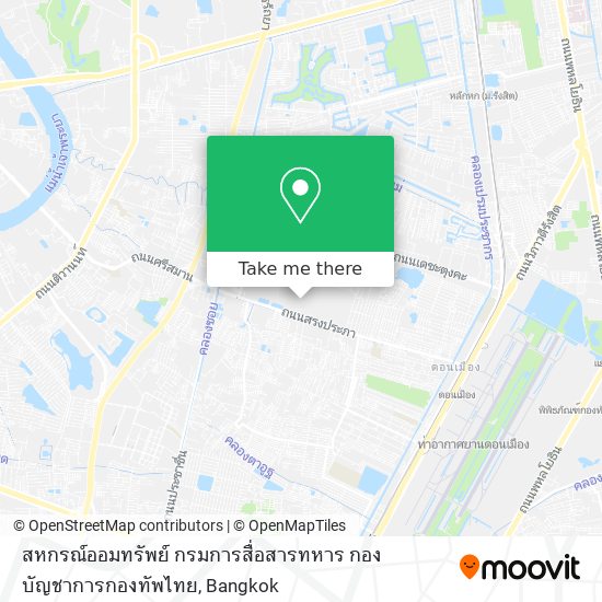 สหกรณ์ออมทรัพย์ กรมการสื่อสารทหาร กองบัญชาการกองทัพไทย map