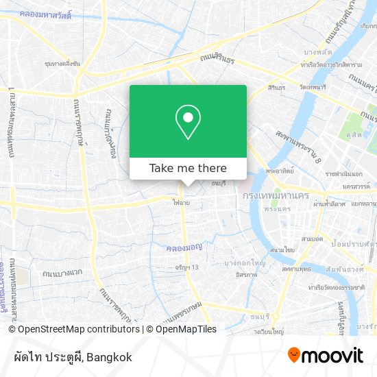 ผัดไท ประตูผี map