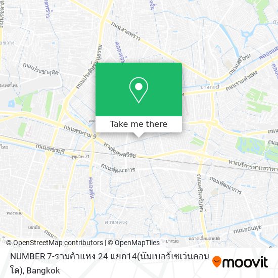 NUMBER 7-รามคำแหง 24 แยก14(นัมเบอร์เซเว่นคอนโด) map