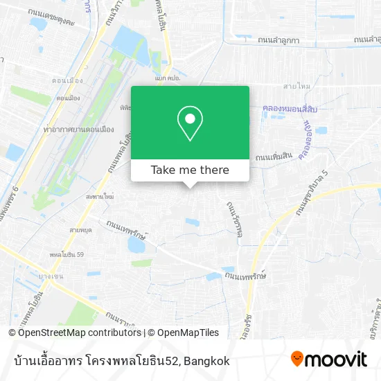 บ้านเอื้ออาทร โครงพหลโยธิน52 map