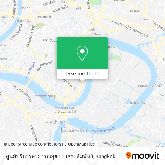ศูนย์บริการสาธารณสุข 55 เตชะสัมพันธ์ map