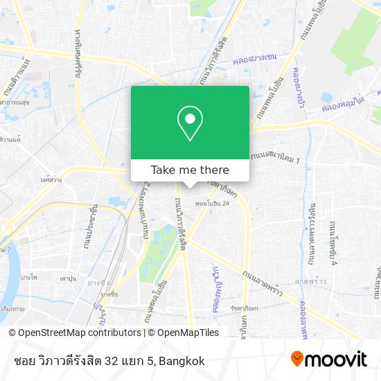 ซอย วิภาวดีรังสิต 32 แยก 5 map