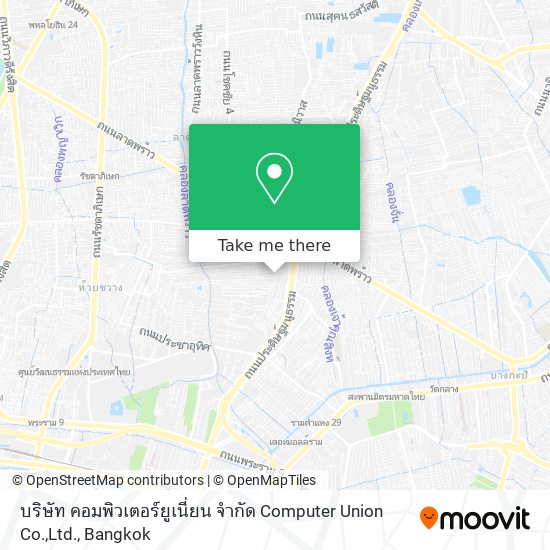 บริษัท คอมพิวเตอร์ยูเนี่ยน จำกัด Computer Union Co.,Ltd. map