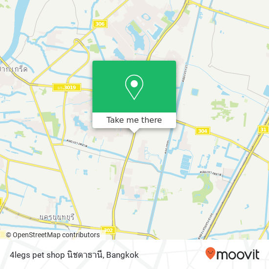 4legs pet shop นิชดาธานี map