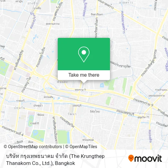 บริษัท กรุงเทพธนาคม จำกัด (The Krungthep Thanakom Co., Ltd.) map