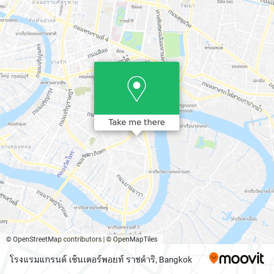 โรงแรมแกรนด์ เซ็นเตอร์พอยท์ ราชดำริ map