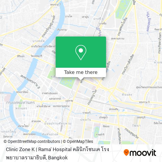 Clinic Zone K | Rama' Hospital  คลินิกโซนเค โรงพยาบาลรามาธิบดี map